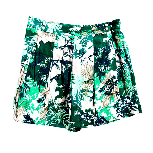 Elevenses Green Floral Skort - Picture 1 of 5